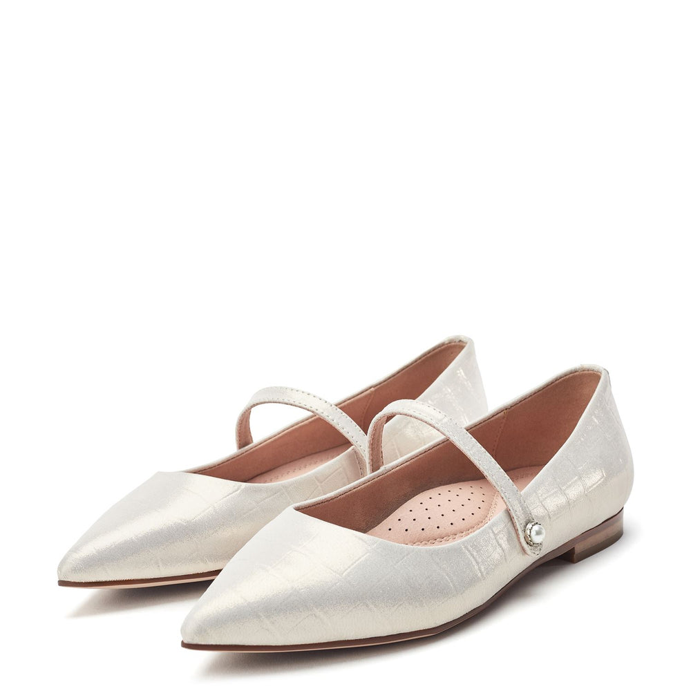Flower Champagne Croc Shoes