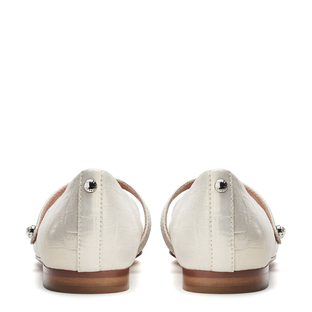 Flower Champagne Croc Shoes