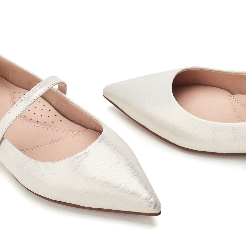 Flower Champagne Croc Shoes