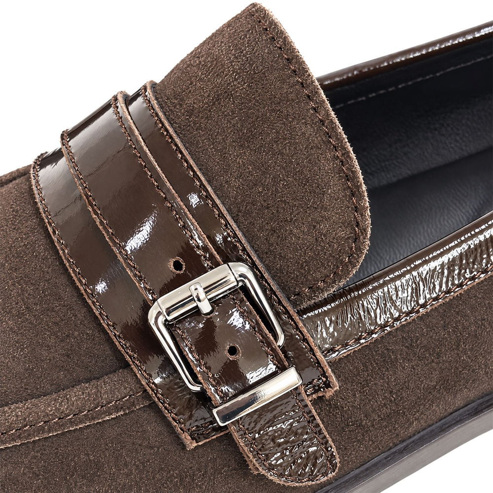 Freda Dark Brown Suede Shoes