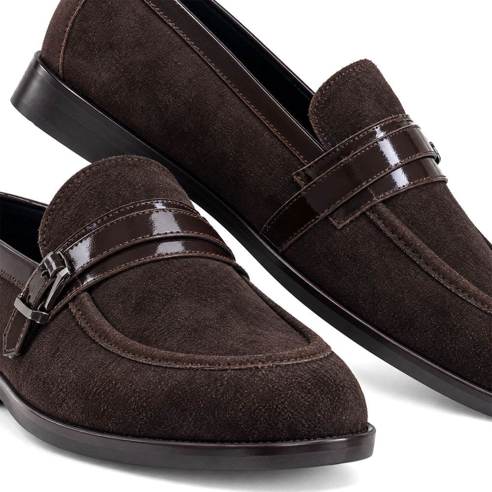 Freda Dark Brown Suede Shoes
