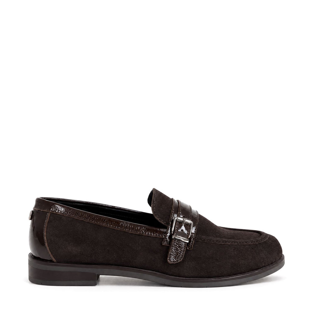 Freda Dark Brown Suede Shoes