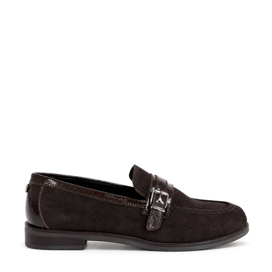 Freda Dark Brown Suede Shoes