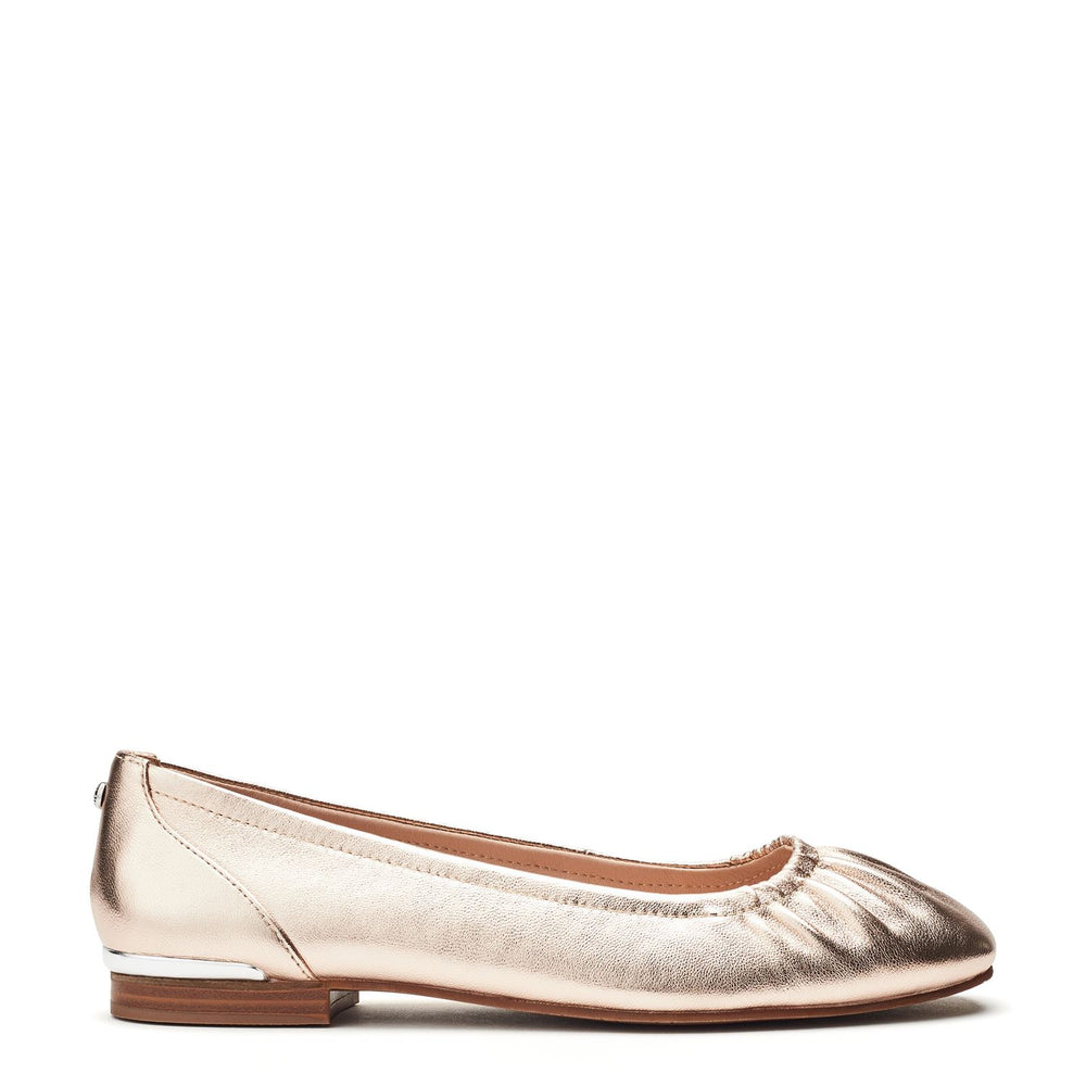 Freesia Rose Gold Metallic Leather Shoes