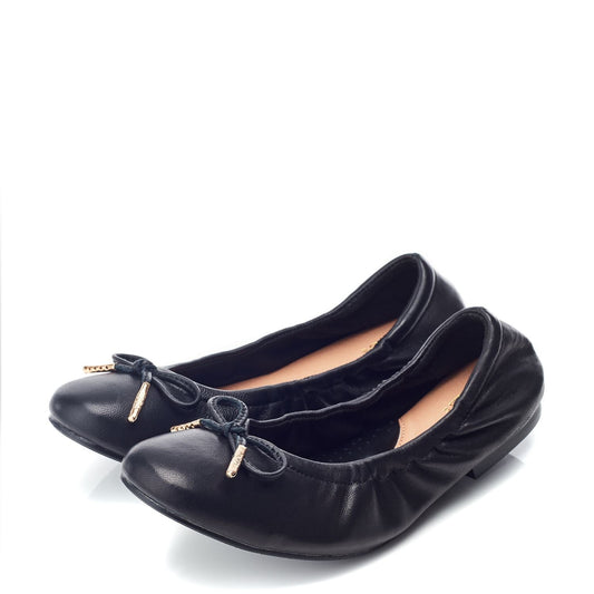 Freyani Black Leather Shoes