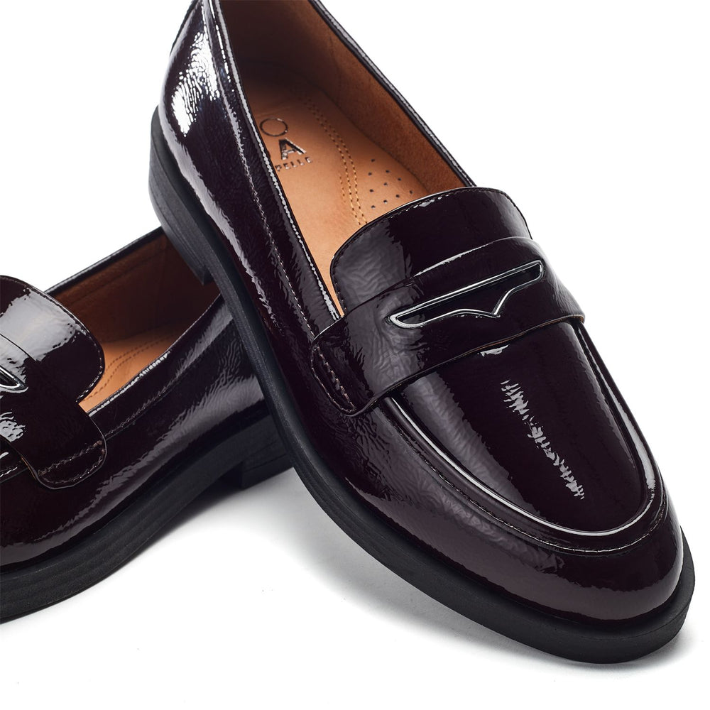 Fumia Burgundy Patent Leather Shoes