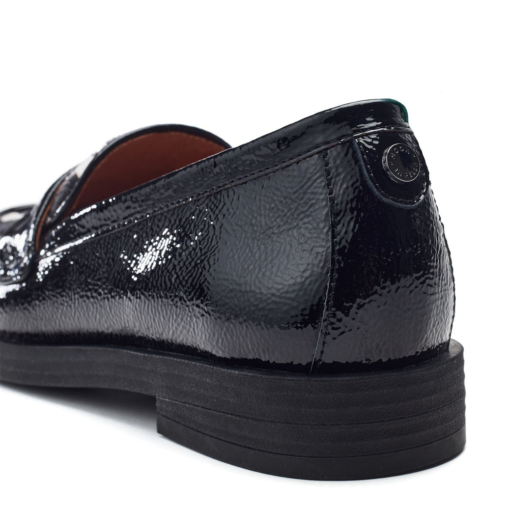 Fumia Black - Zebra Patent Leather Shoes