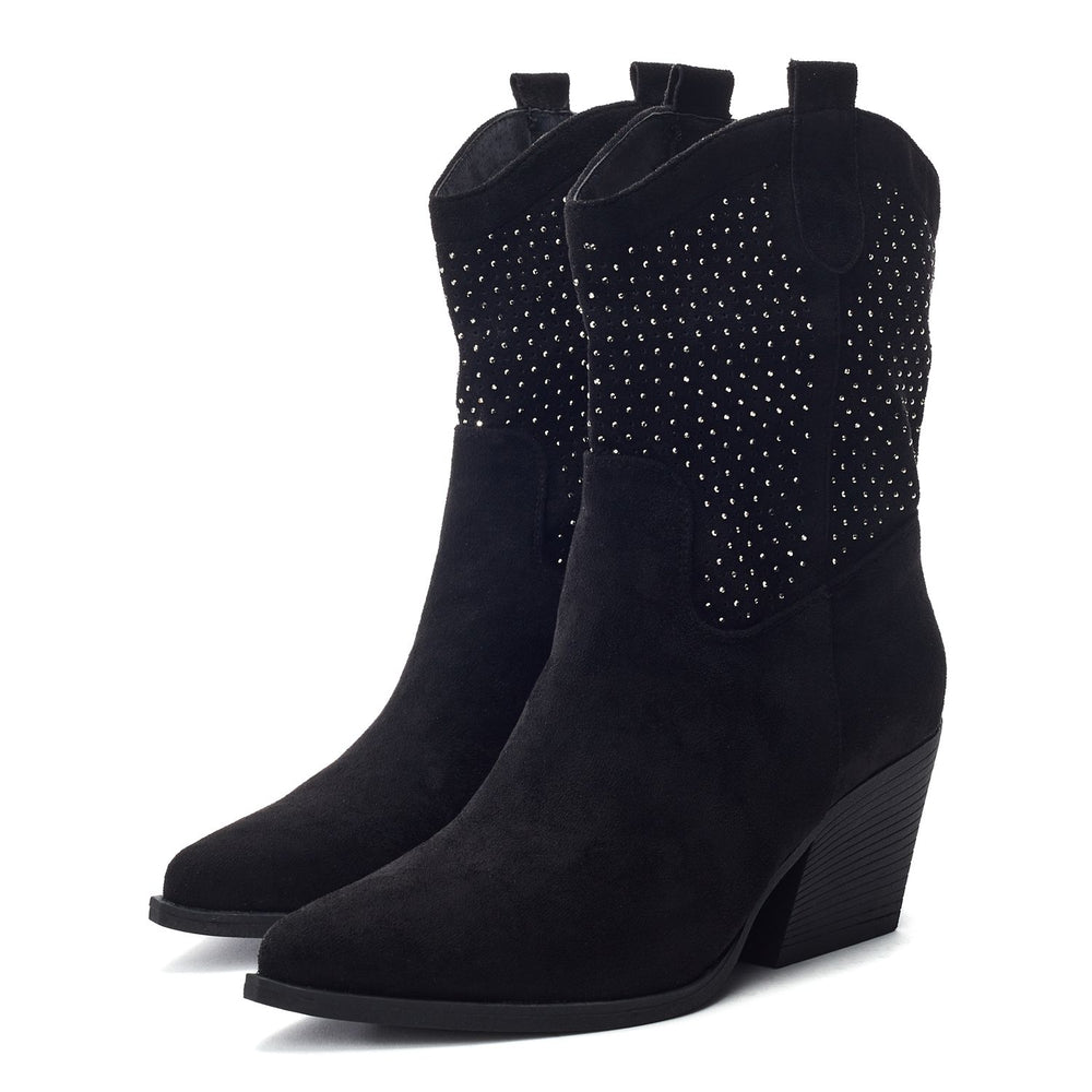 Gailaen Black Alcantara Boots