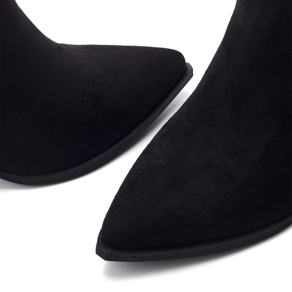 Gailaen Black Alcantara Boots