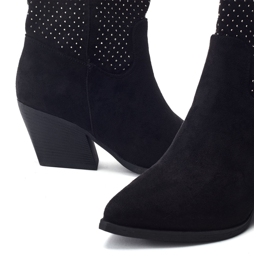 Gailaen Black Alcantara Boots