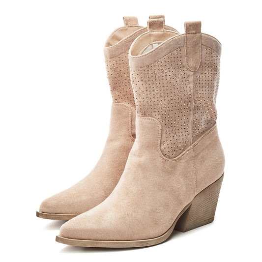 Gailaen Camel Alcantara Boots