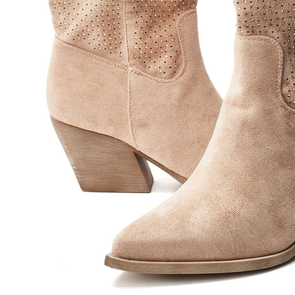 Gailaen Camel Alcantara Boots