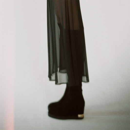 Gala Black Alcantara Boots