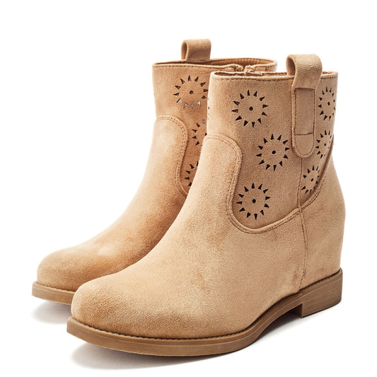 Galadriel Camel Alcantara Boots