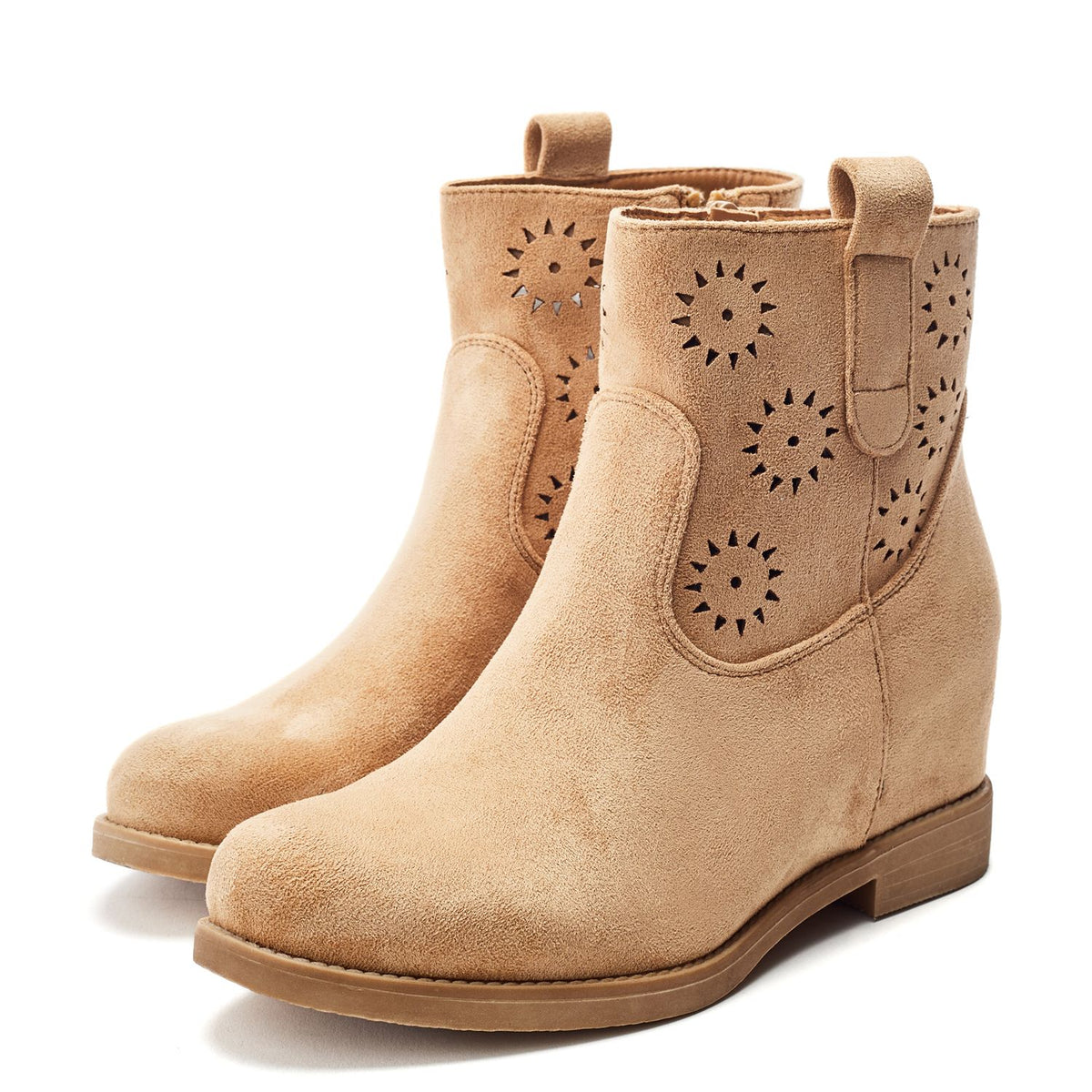 Galadriel Camel Alcantara Boots
