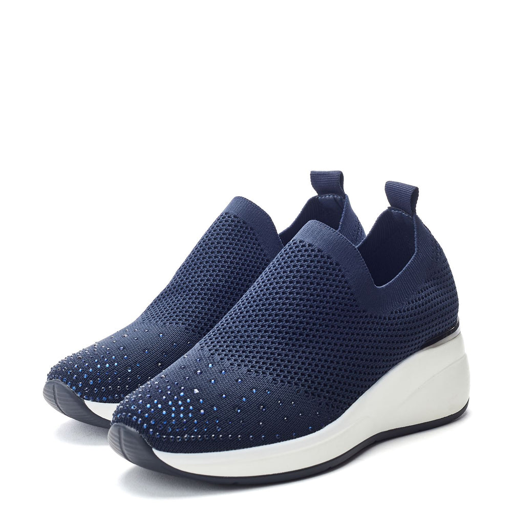 Galorine Blue Textile Trainers
