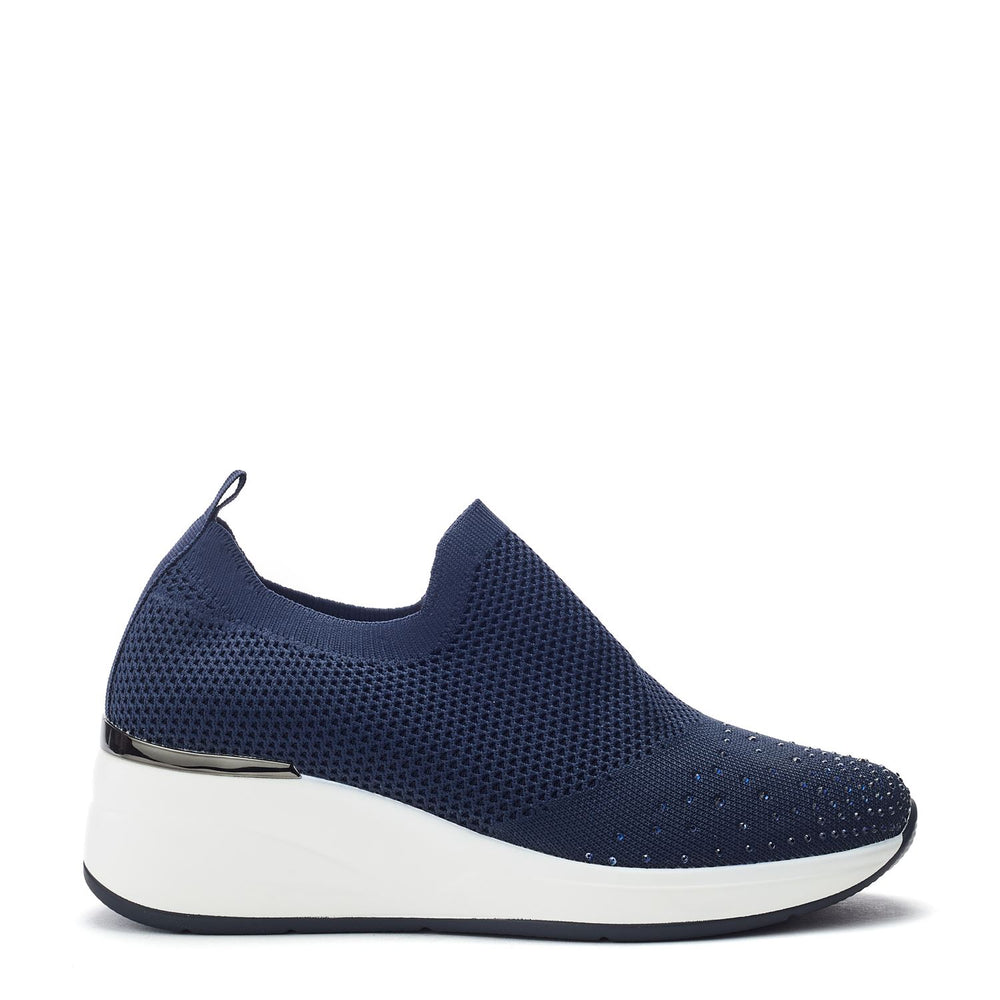 Galorine Blue Textile Trainers