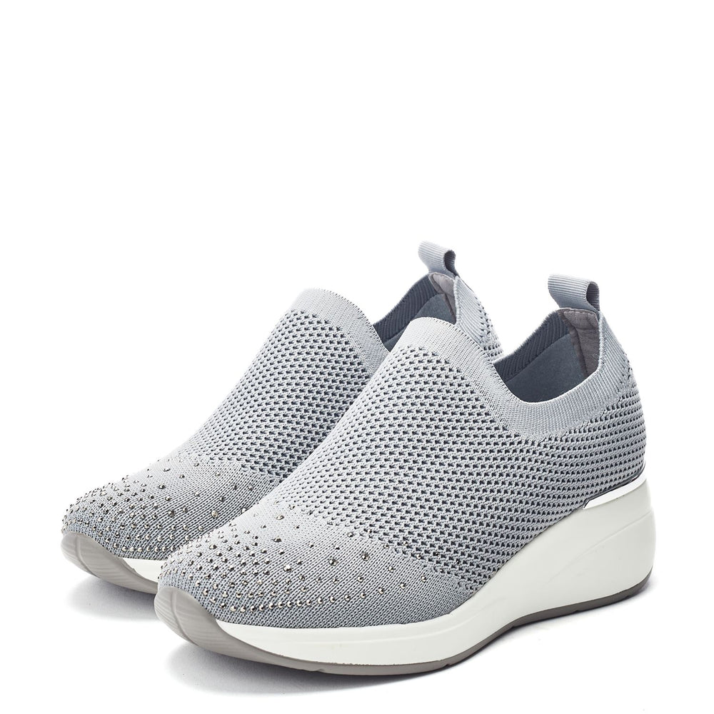 Galorine Grey Textile Trainers