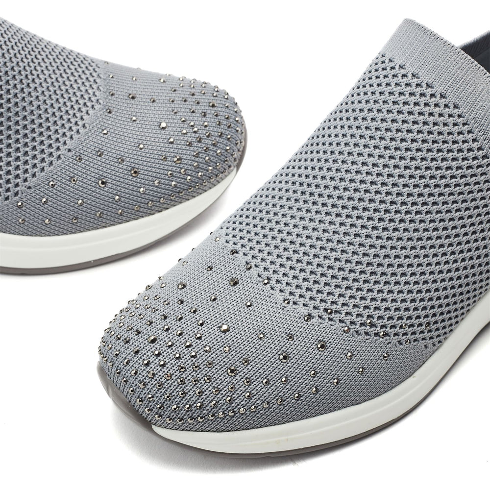 Galorine Grey Textile Trainers