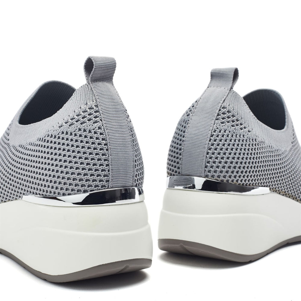 Galorine Grey Textile Trainers