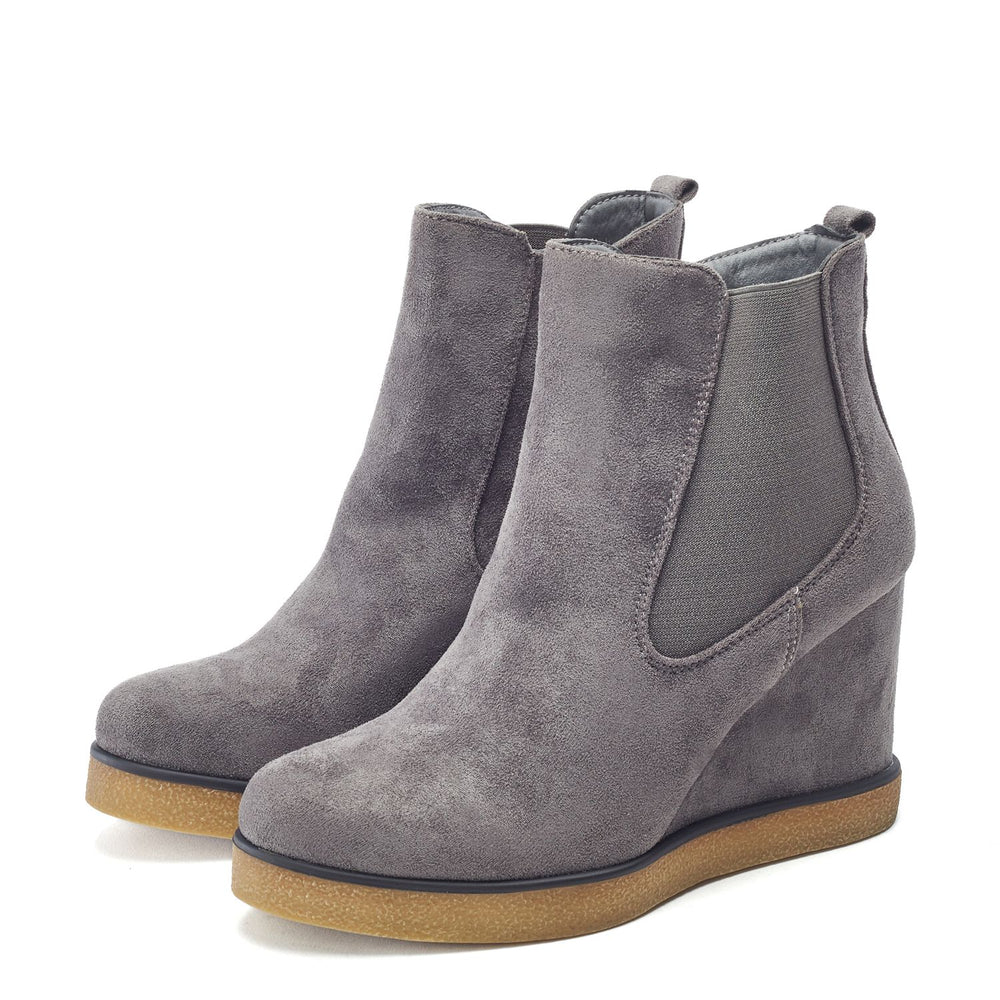 Gardenn Grey Alcantara Boots