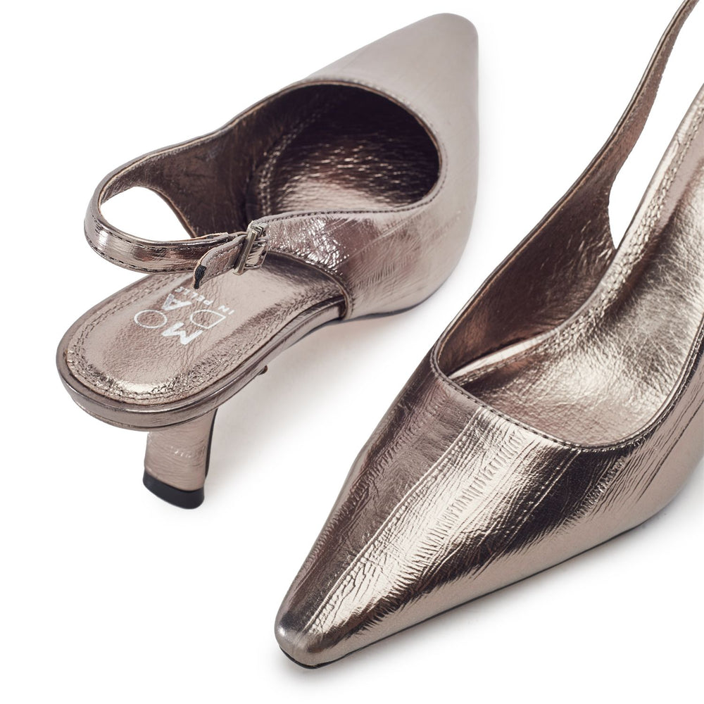 Gasella Pewter Eel Porvair Shoes