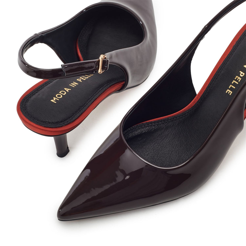 Gavanti Dark Brown Patent Shoes