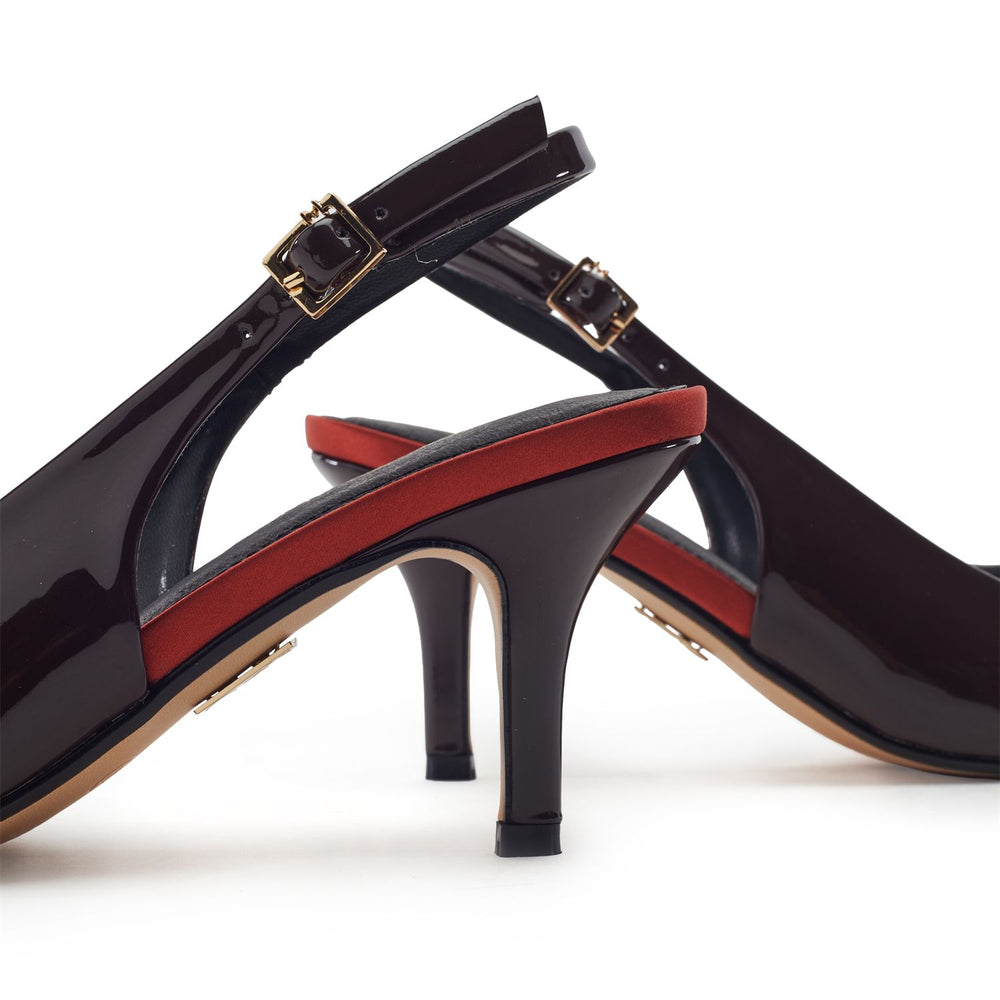Gavanti Dark Brown Patent Shoes