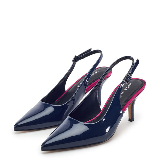 Gavanti Navy Patent Shoes