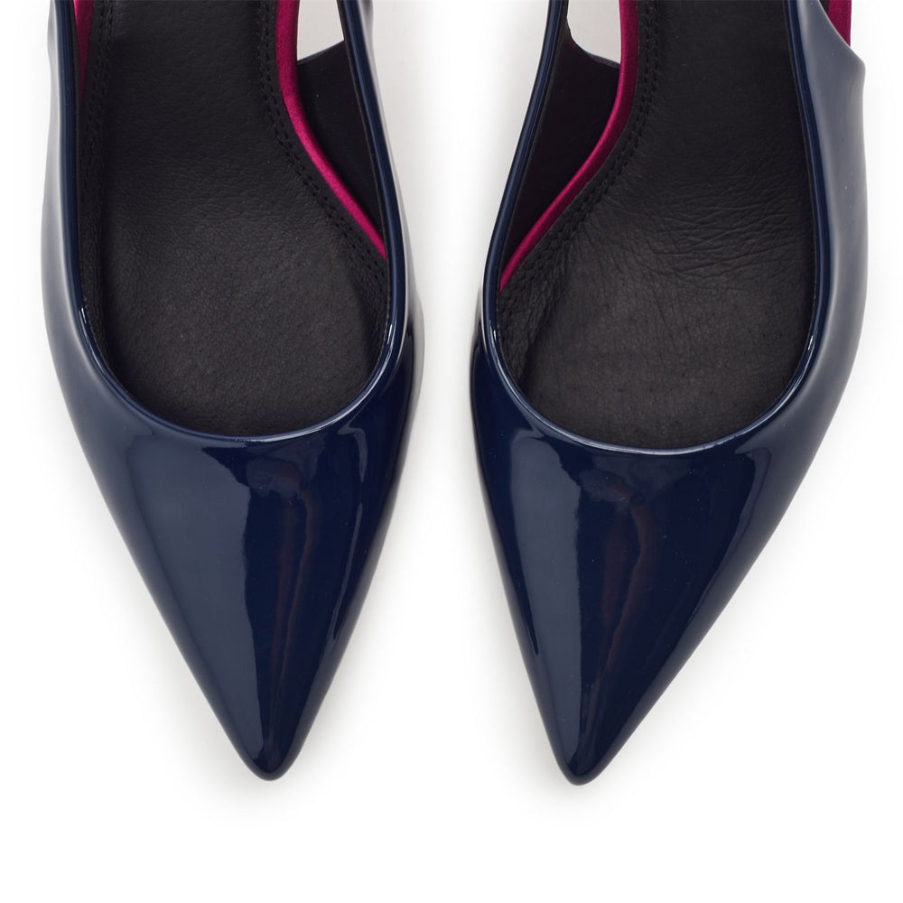 Gavanti Navy Patent Shoes