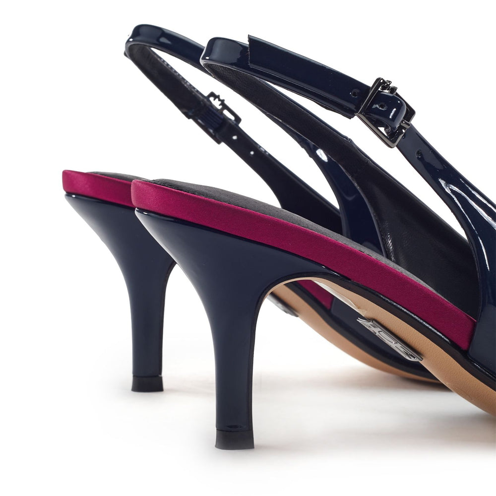 Gavanti Navy Patent Shoes
