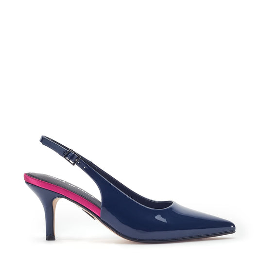 Gavanti Navy Patent Shoes