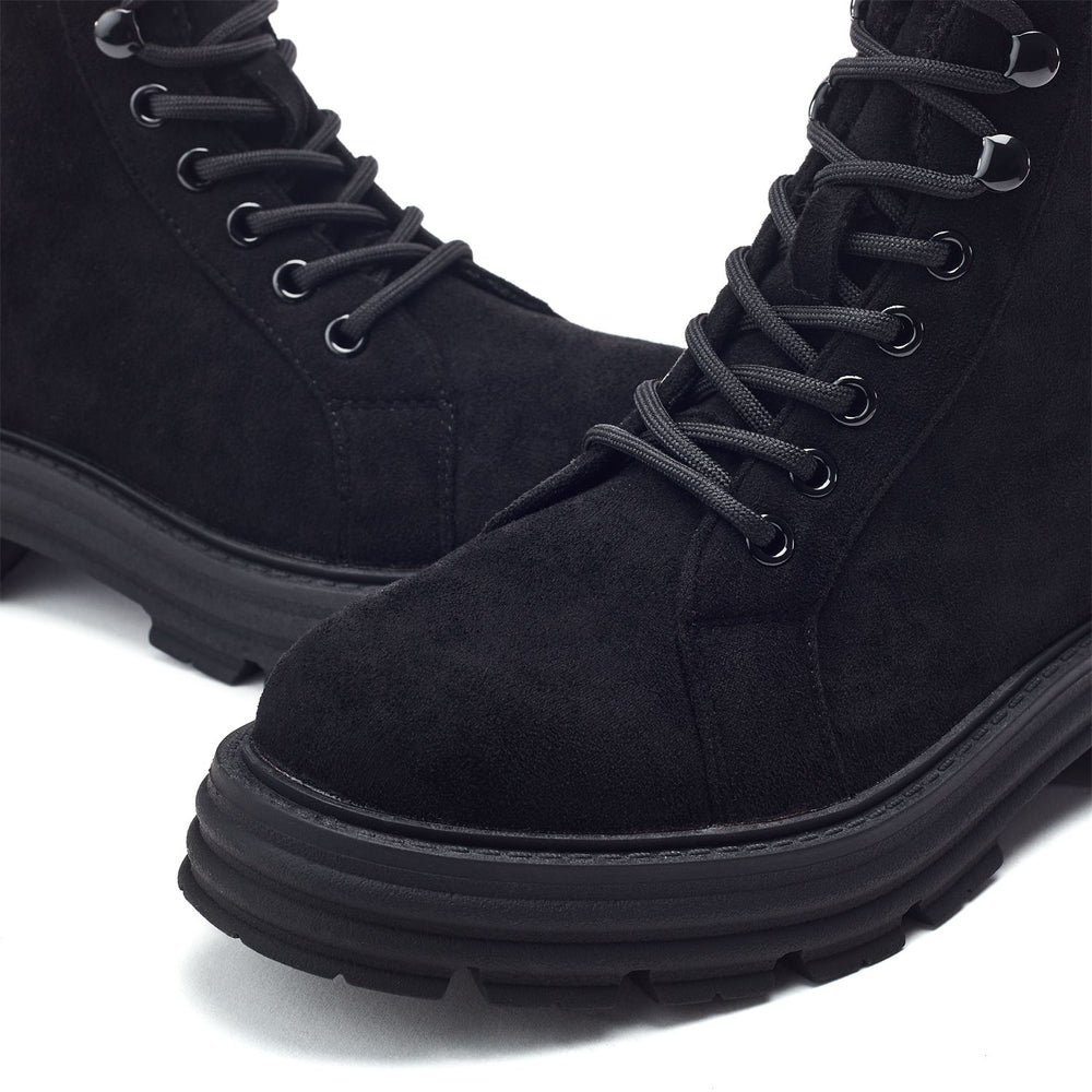 Gaveana Black Alcantara Boots