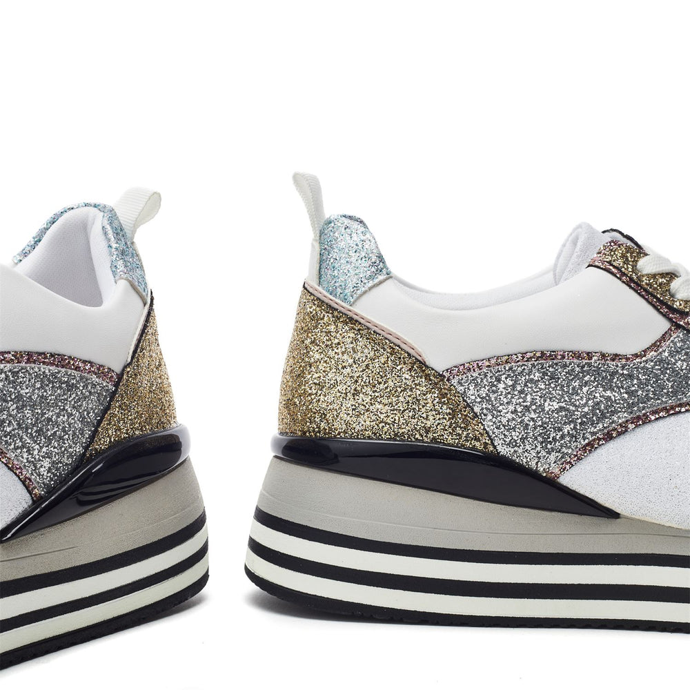 Genika Black Silver Porvair Trainers