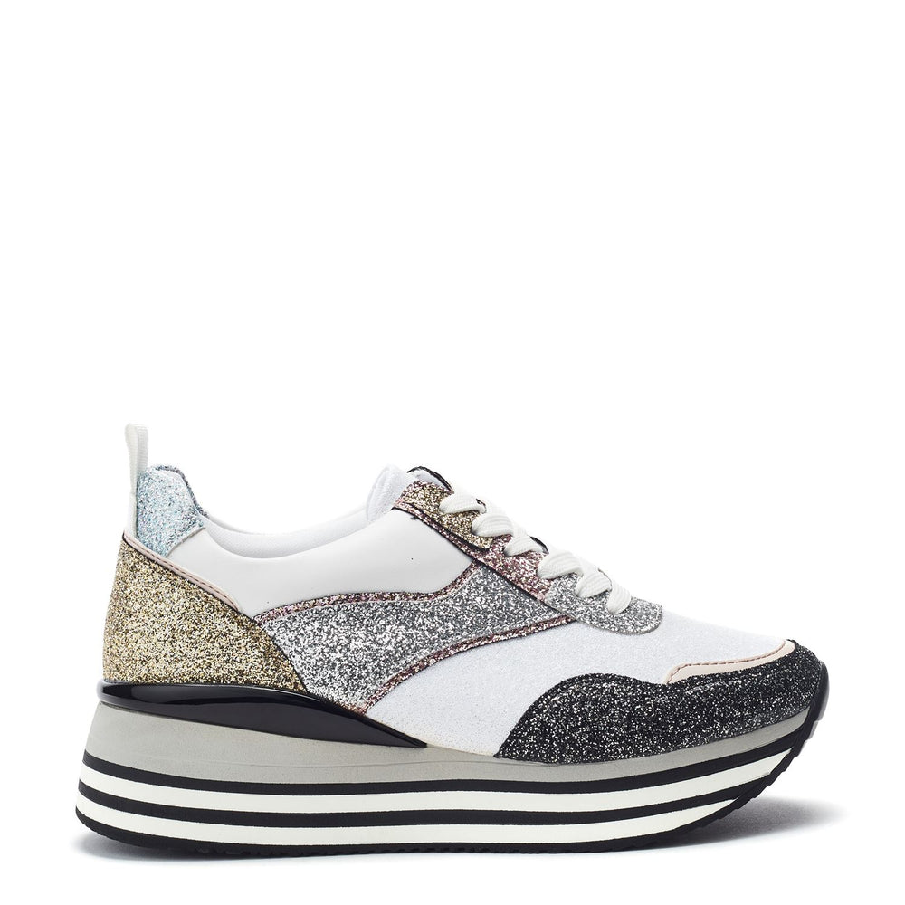 Genika Black Silver Porvair Trainers