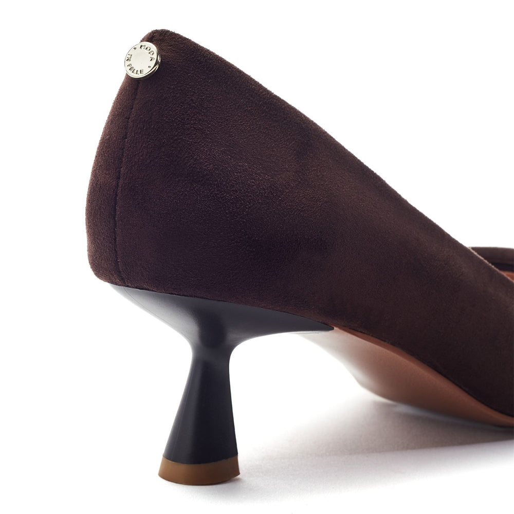 Ghiselle Brown Alcantara Shoes