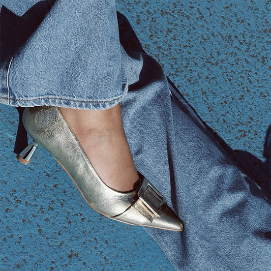 Ghiselle Gold Porvair Shoes