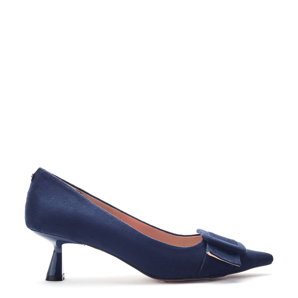 Ghiselle Navy Alcantara Shoes