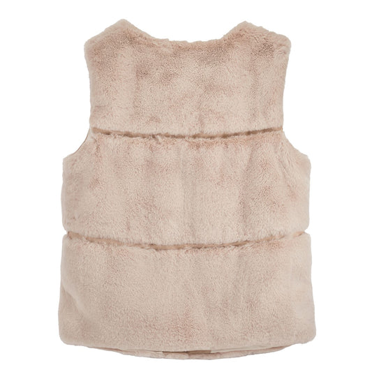 Gianna Gilet Cream Faux Fur 