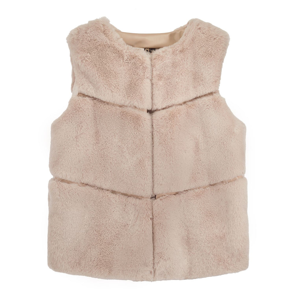 Gianna Gilet Cream Faux Fur 