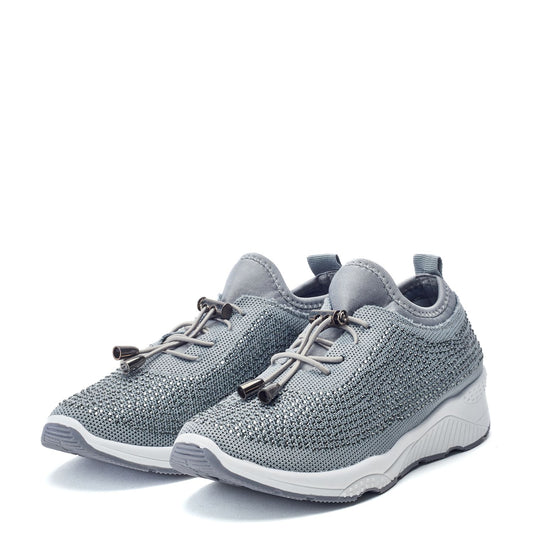 Giavanna Grey Textile Trainers