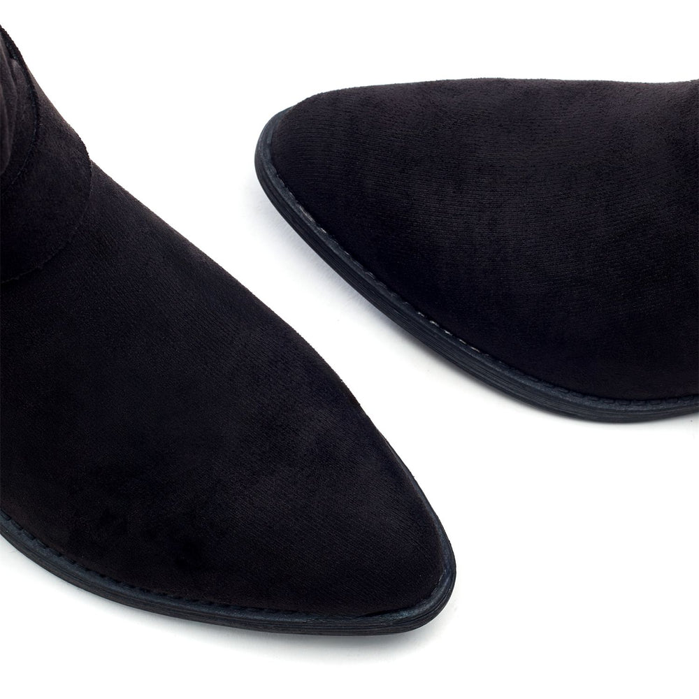 Gillian Black Alcantara Boots