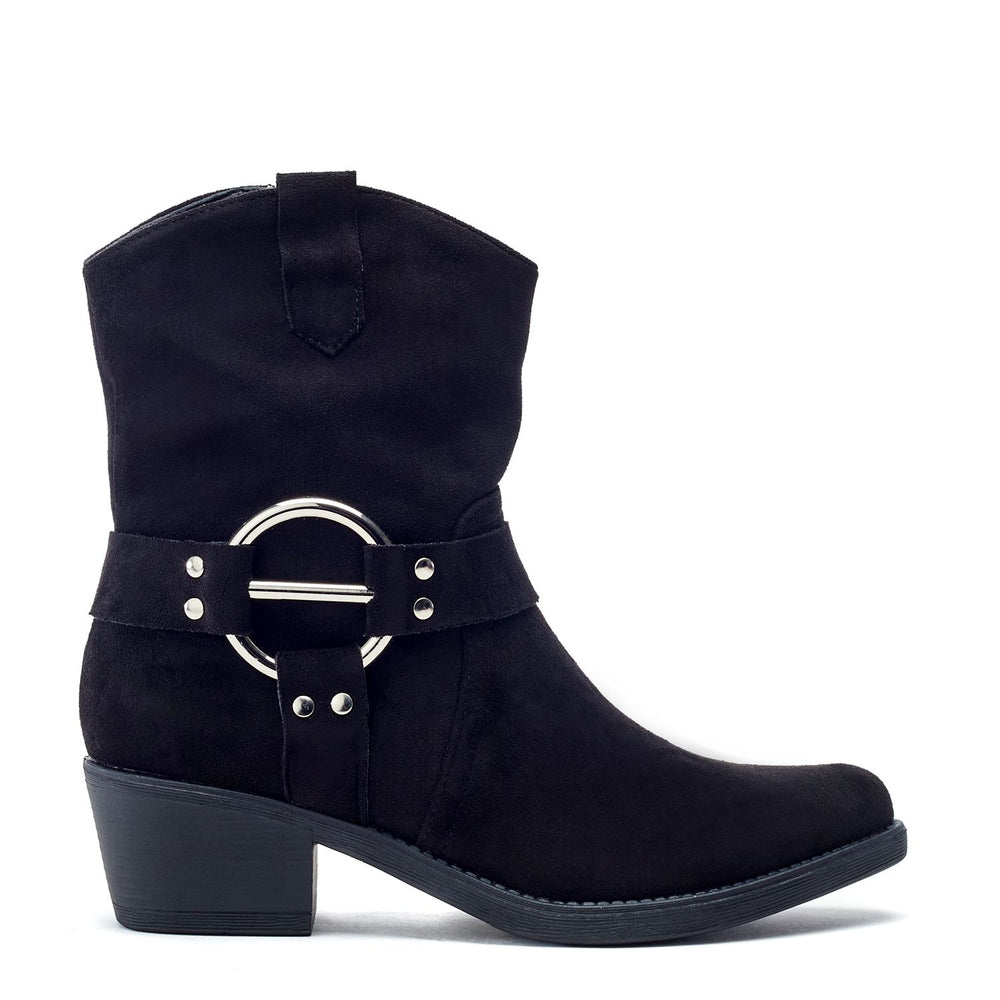 Gillian Black Alcantara Boots