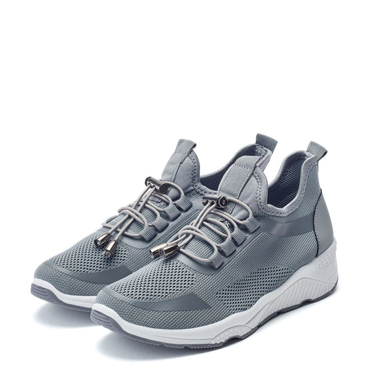 Ginevra Grey Textile Trainers