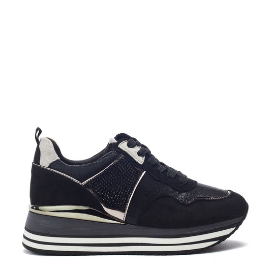 Giuli Black Porvair Trainers