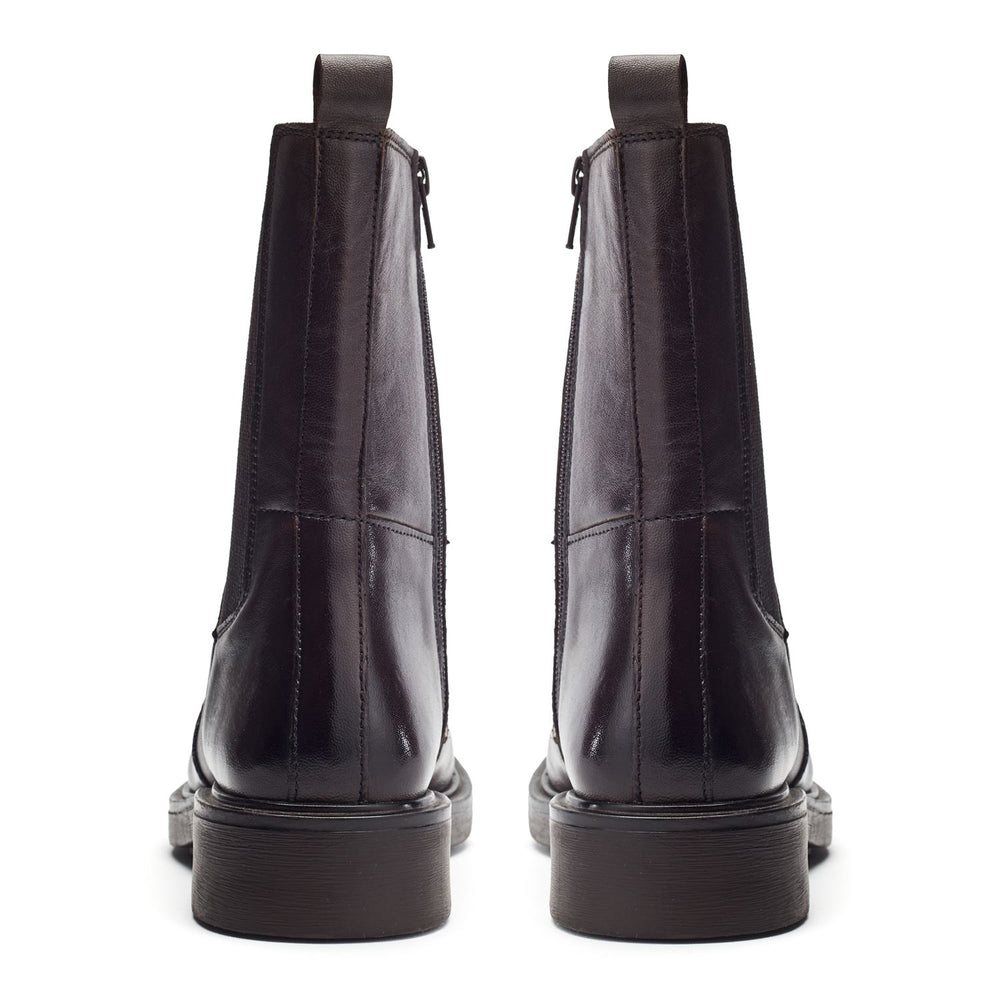 Giuliaa Dark Brown Leather Boots