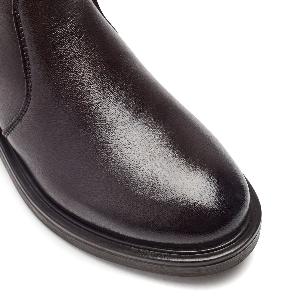 Giuliaa Dark Brown Leather Boots