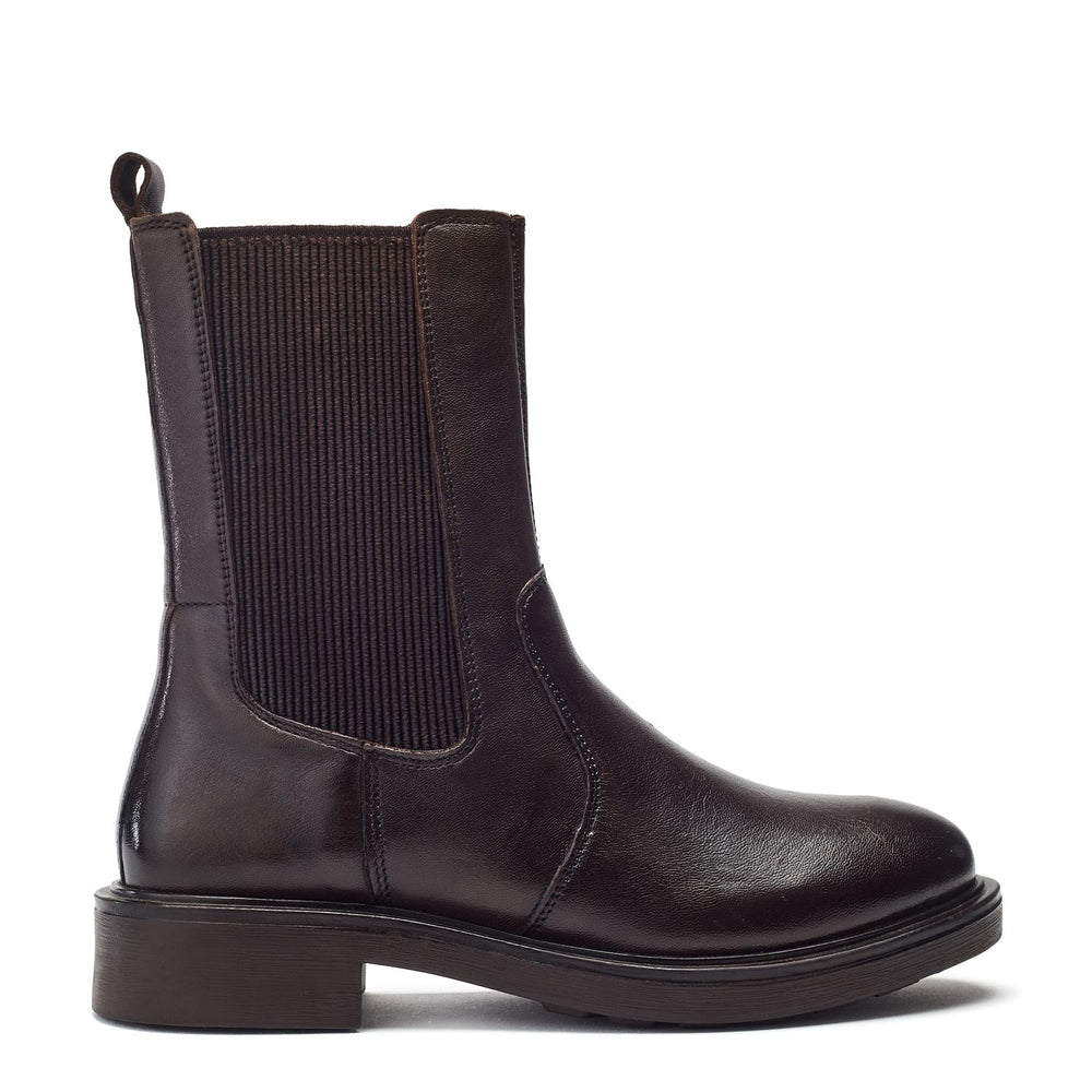 Giuliaa Dark Brown Leather Boots