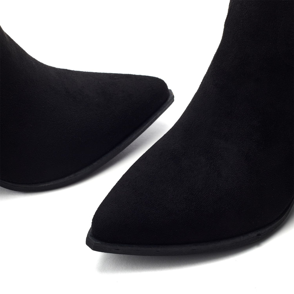 Gloribel Black Alcantara Boots