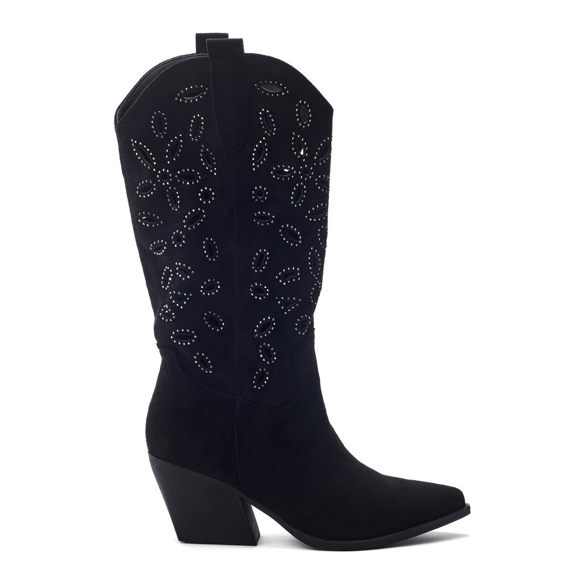 Gloribel Black Alcantara Boots